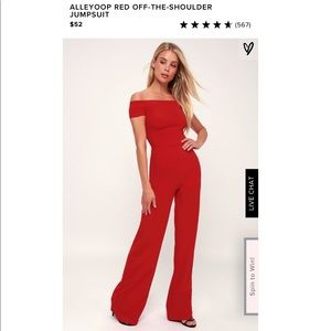 XL Red Jumpsuit NWOT